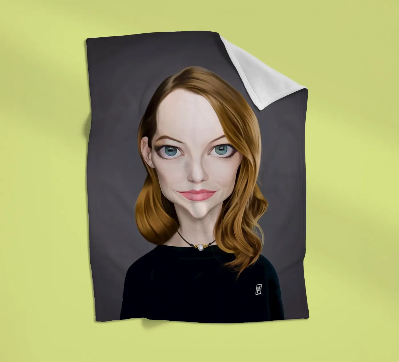 Emma Stone coperta in pile da Rob Art | Illustration