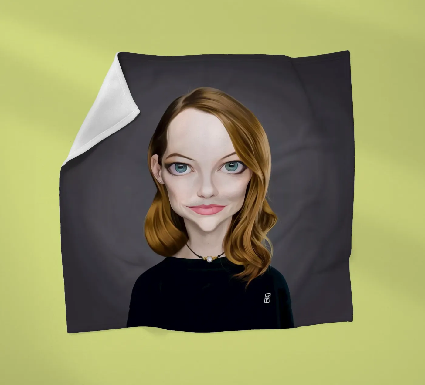 Emma Stone coperta in pile da Rob Art | Illustration