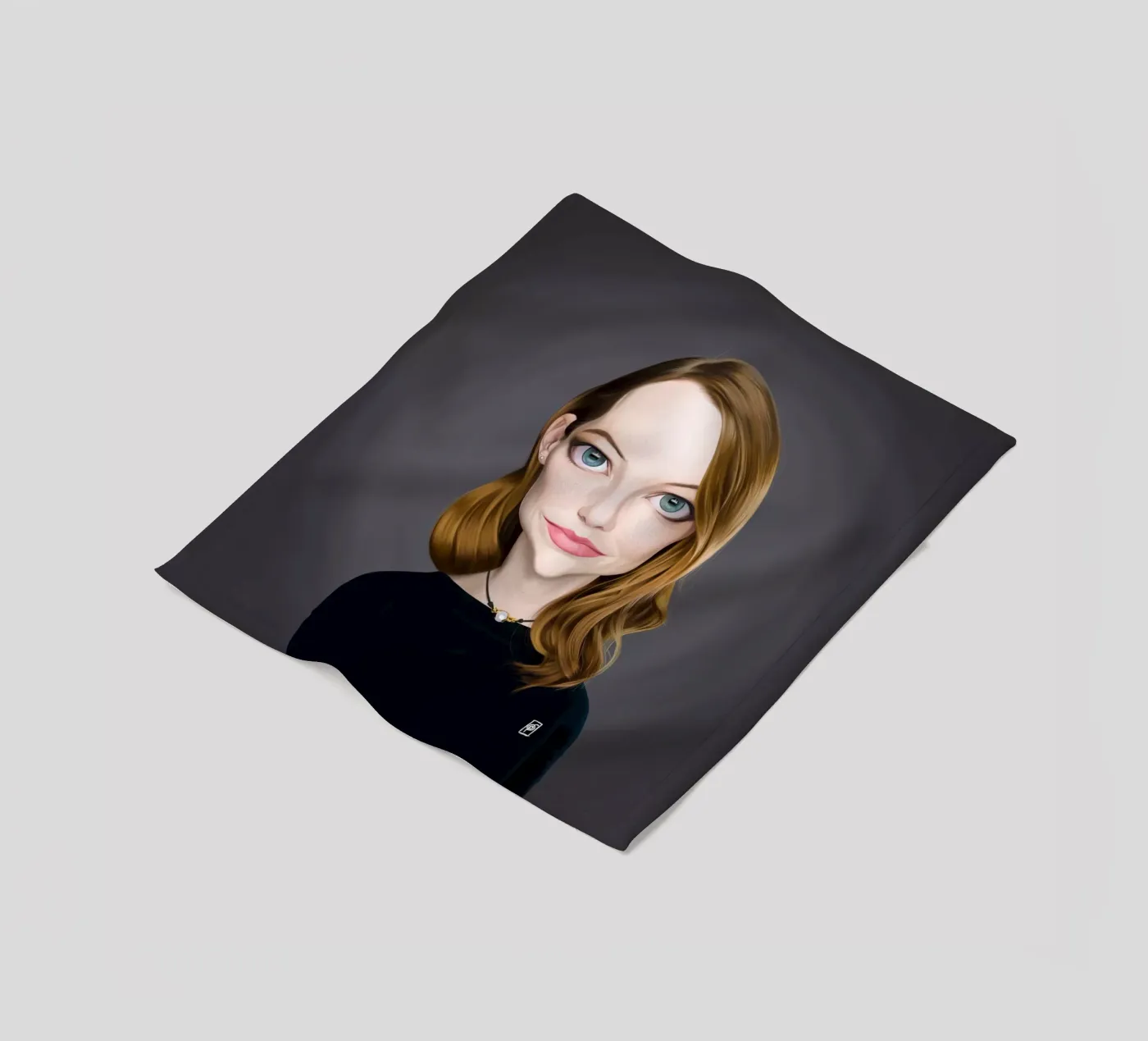 Emma Stone coperta in pile da Rob Art | Illustration