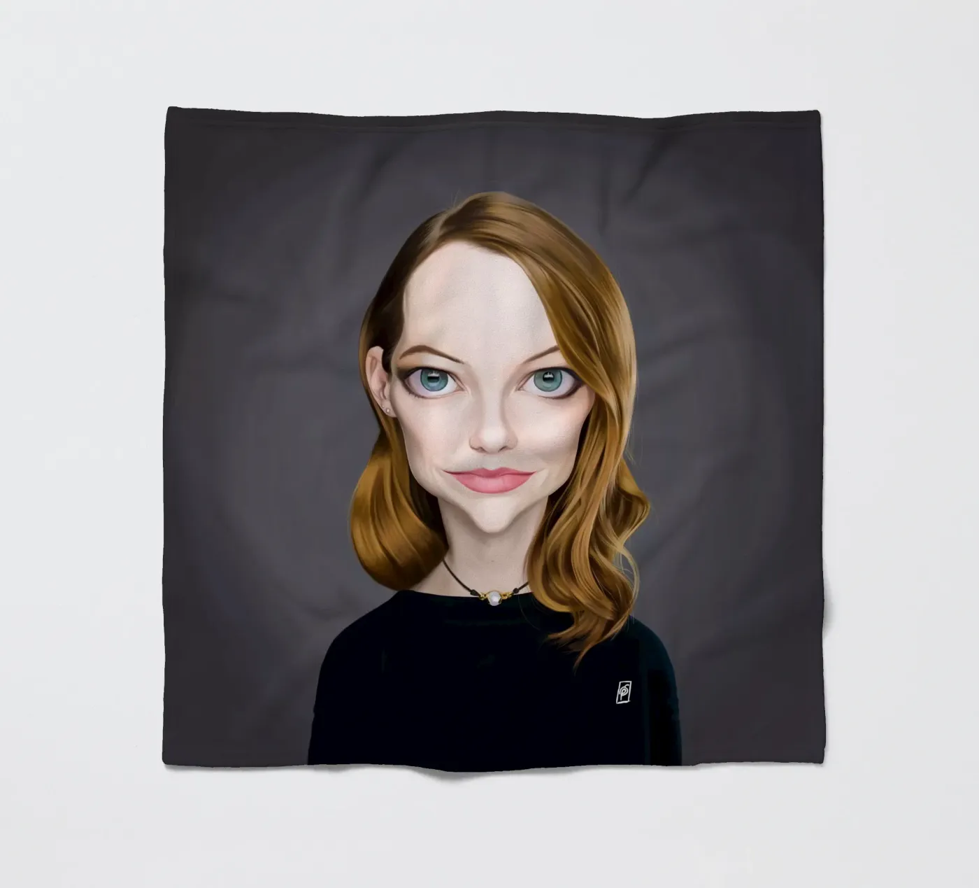 Emma Stone coperta in pile da Rob Art | Illustration
