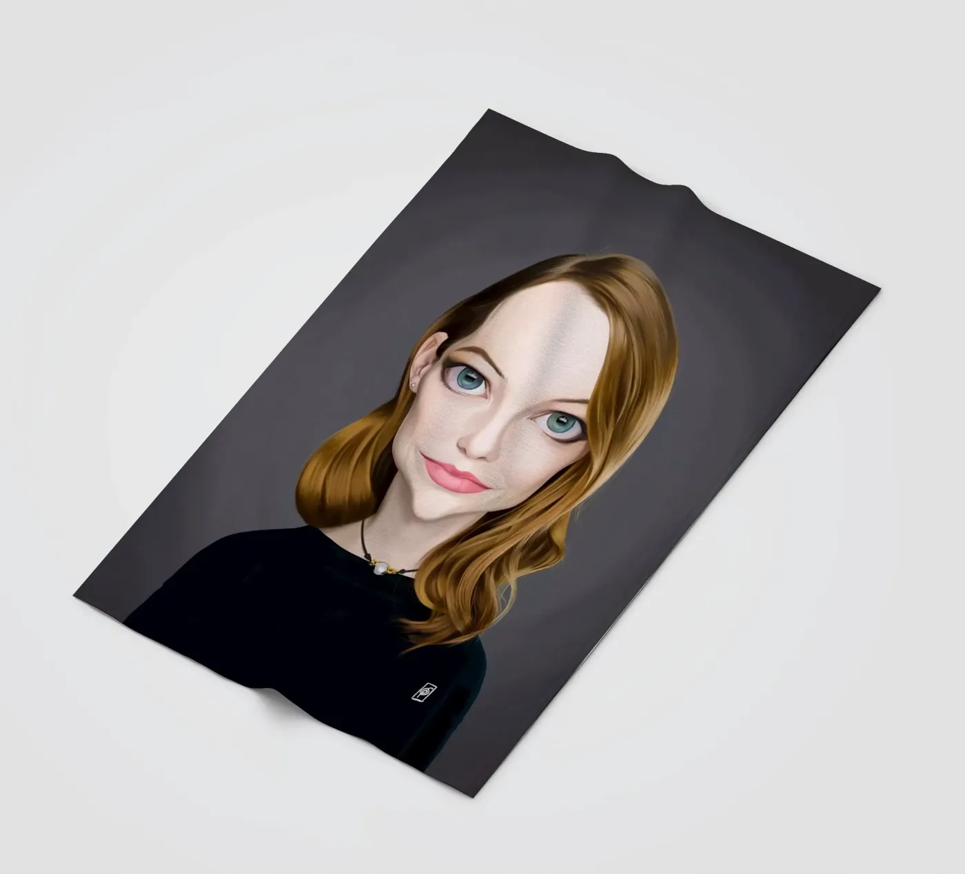 Emma Stone coperta in pile da Rob Art | Illustration