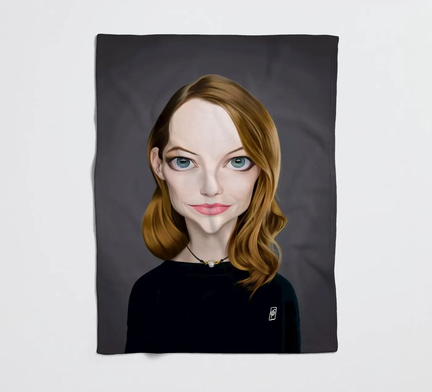 Emma Stone coperta in pile da Rob Art | Illustration