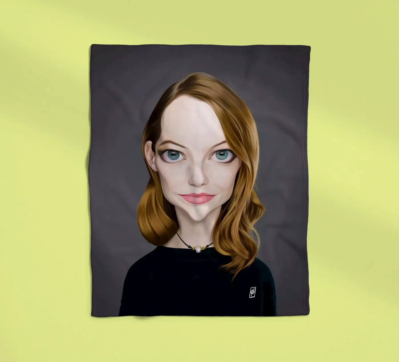 Emma Stone coperta in pile da Rob Art | Illustration