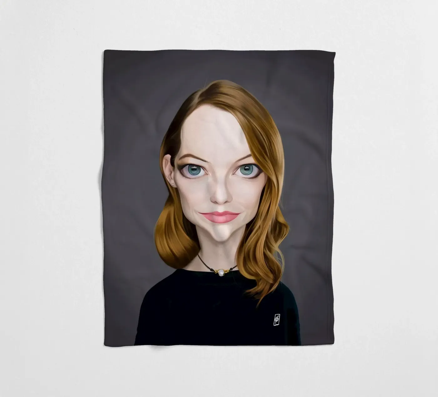 Emma Stone coperta in pile da Rob Art | Illustration
