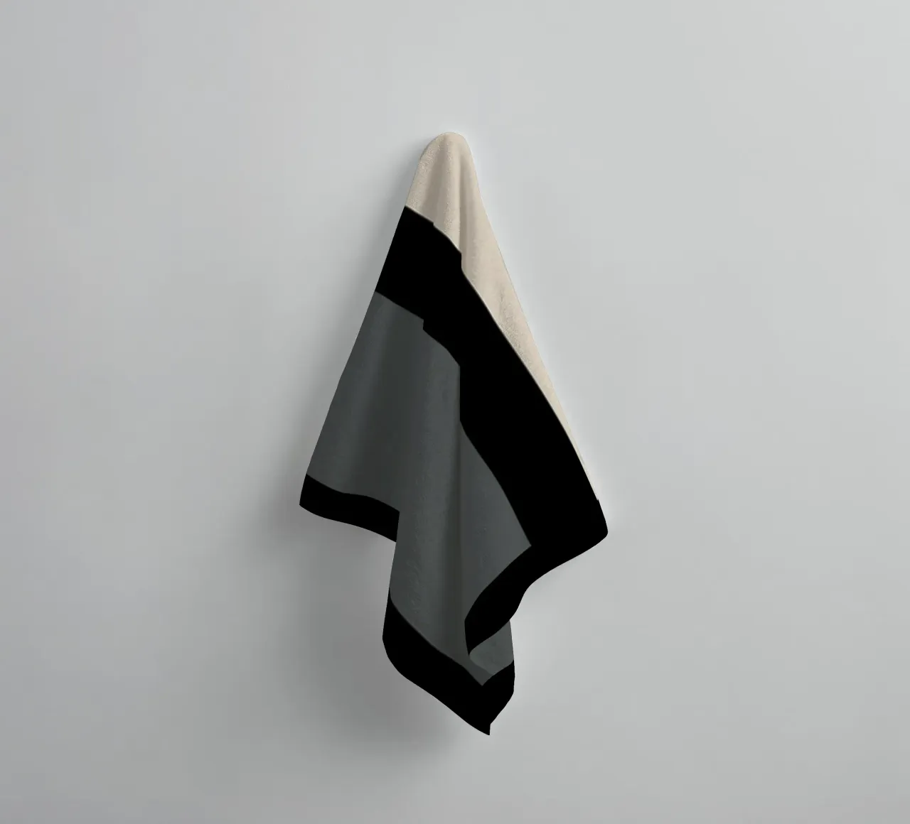 Bauhaus circles and squares 06 towel by Little Dean