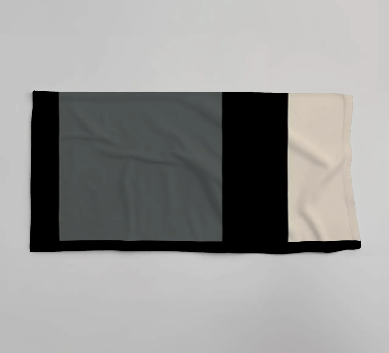 Bauhaus circles and squares 06 towel by Little Dean