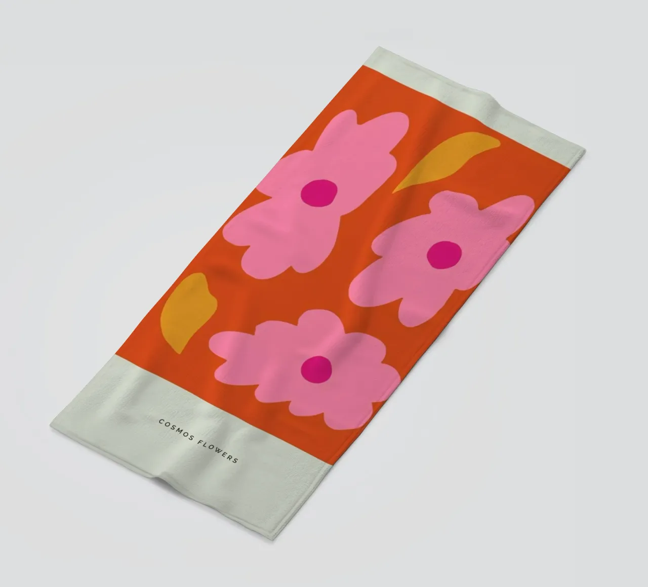 Cosmos Flowers II beach towel by Studio One
