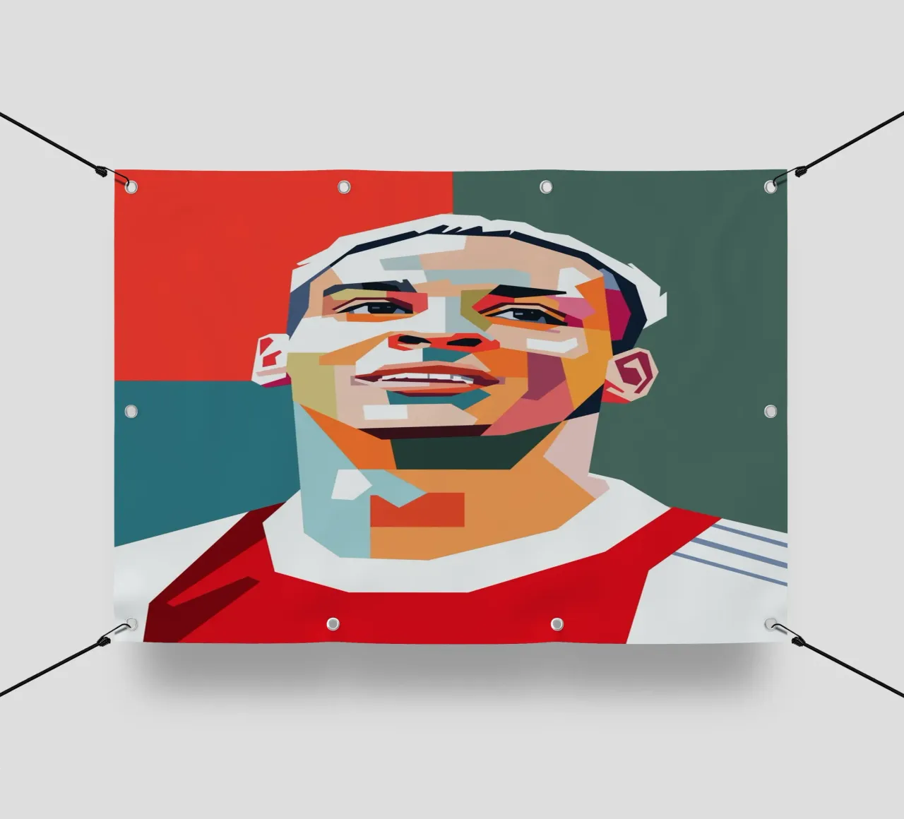 Anthony giocatore di calcio telo in pvc da Hantamrata