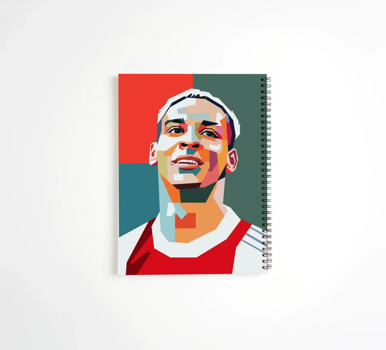 Anthony football player spiral notebook by Hantamrata