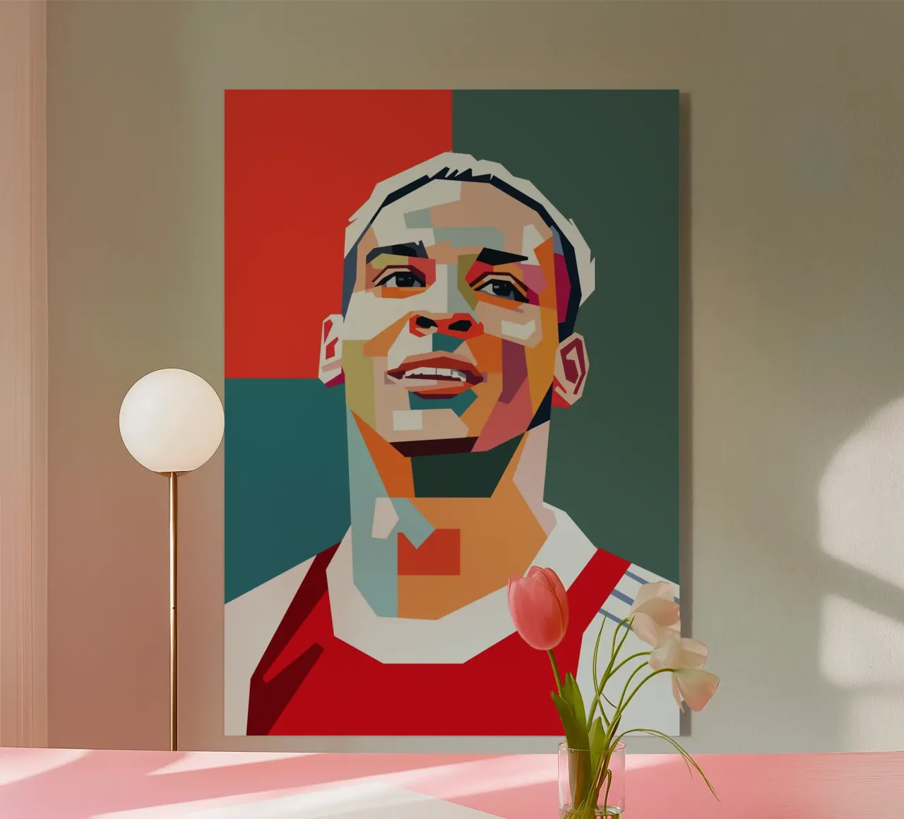Anthony giocatore di calcio plexiglass da Hantamrata