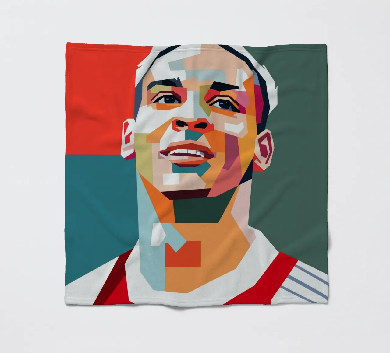 Anthony giocatore di calcio coperta in pile da Hantamrata