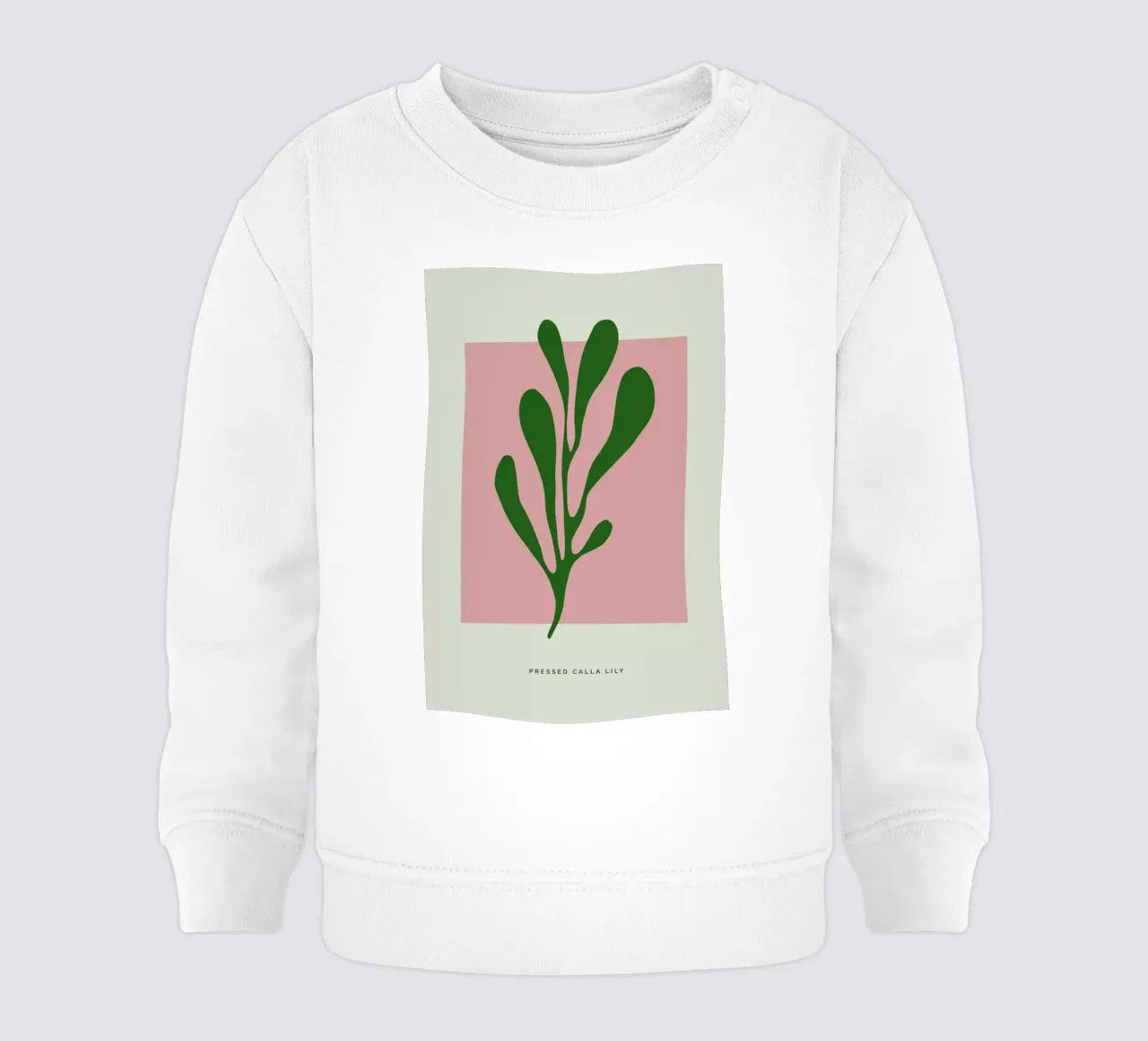 Pressed Calla Lily baby sweatshirt van Studio One