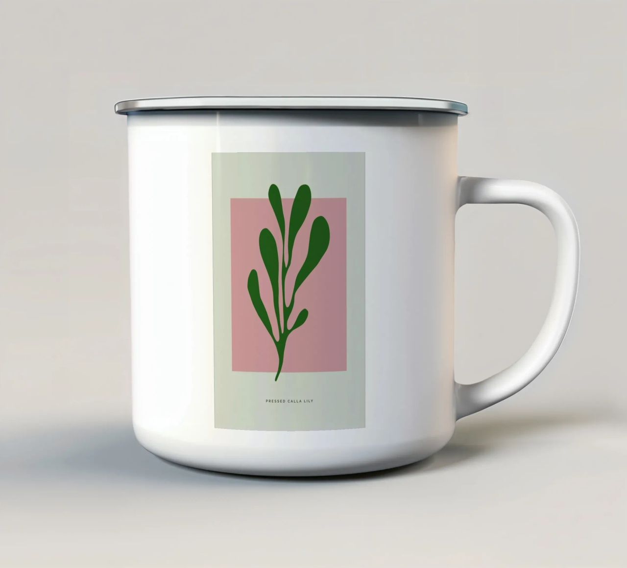 Pressed Calla Lily tazza in smalto da Studio One