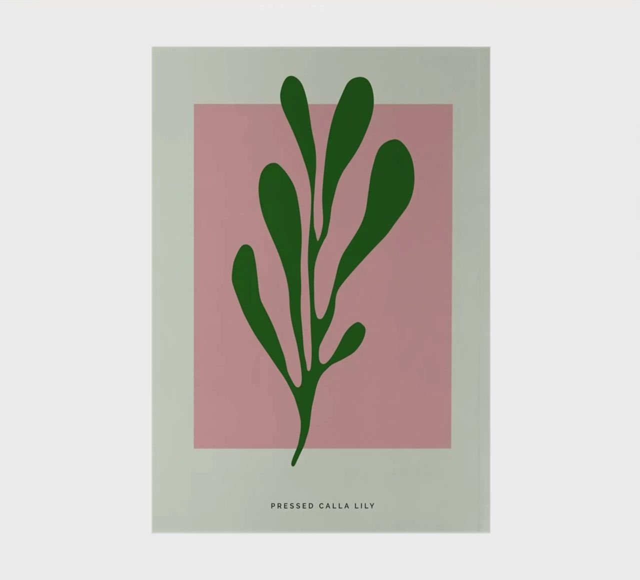 Pressed Calla Lily carnet de notes de Studio One