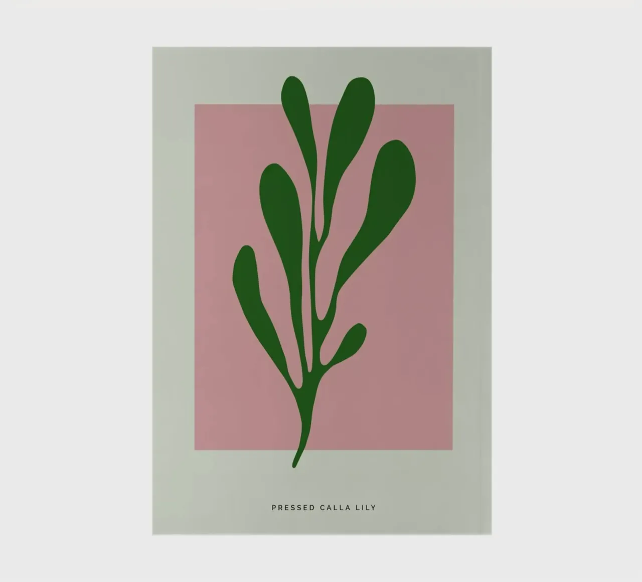 Pressed Calla Lily Notizbuch von Studio One