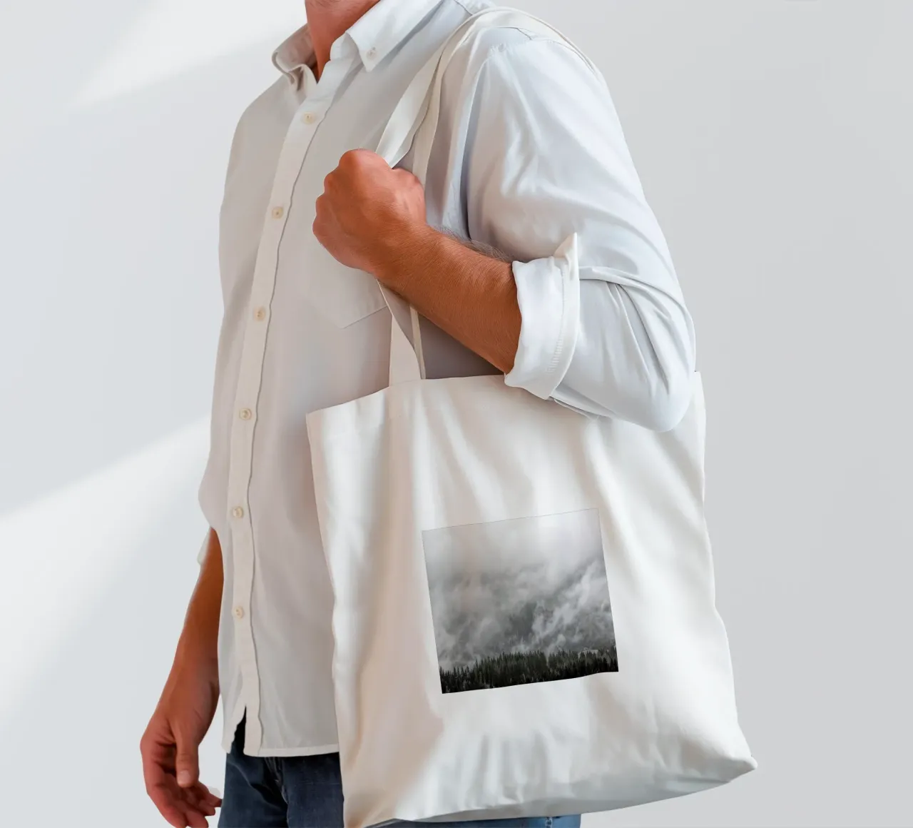 Alp With A View borsa in juta da Nur Mut