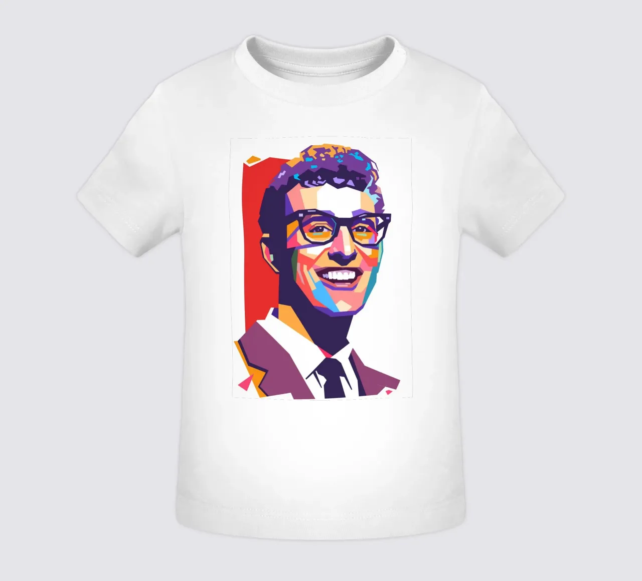 Buddy Holly pop art maglietta neonato da Hantamrata
