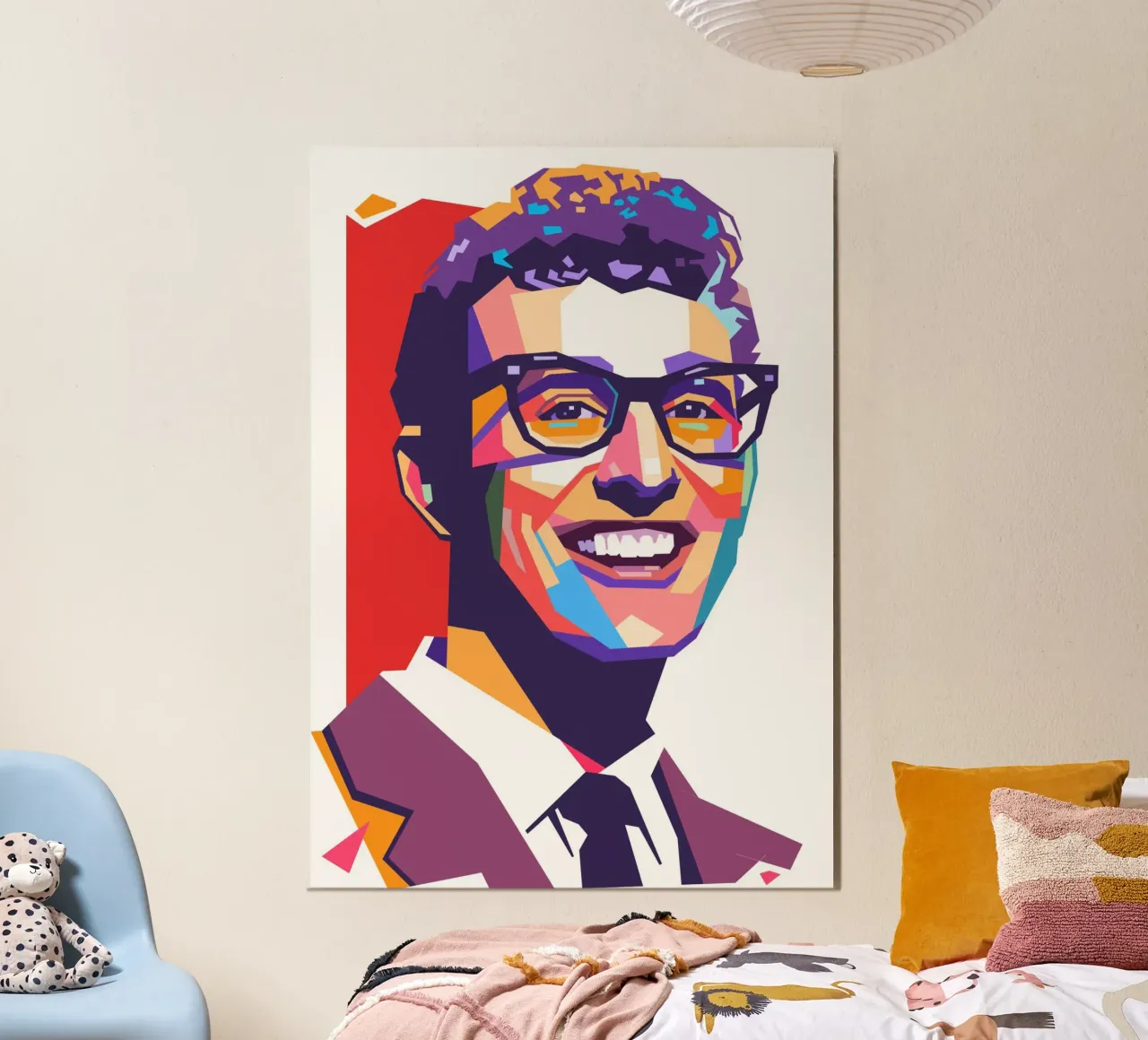 Buddy Holly pop art carta hahnemühle da Hantamrata