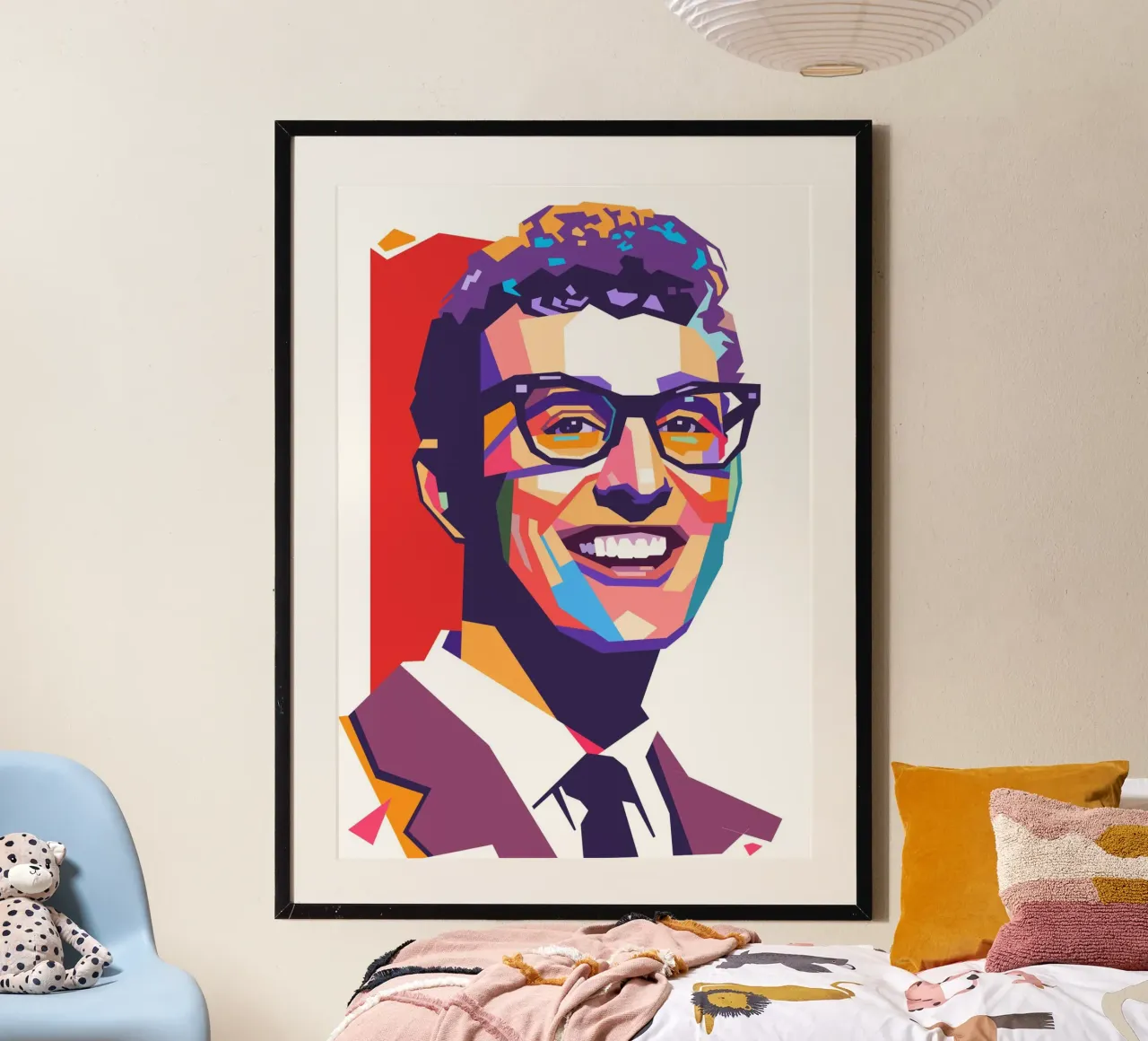 Buddy Holly pop art carta hahnemühle da Hantamrata