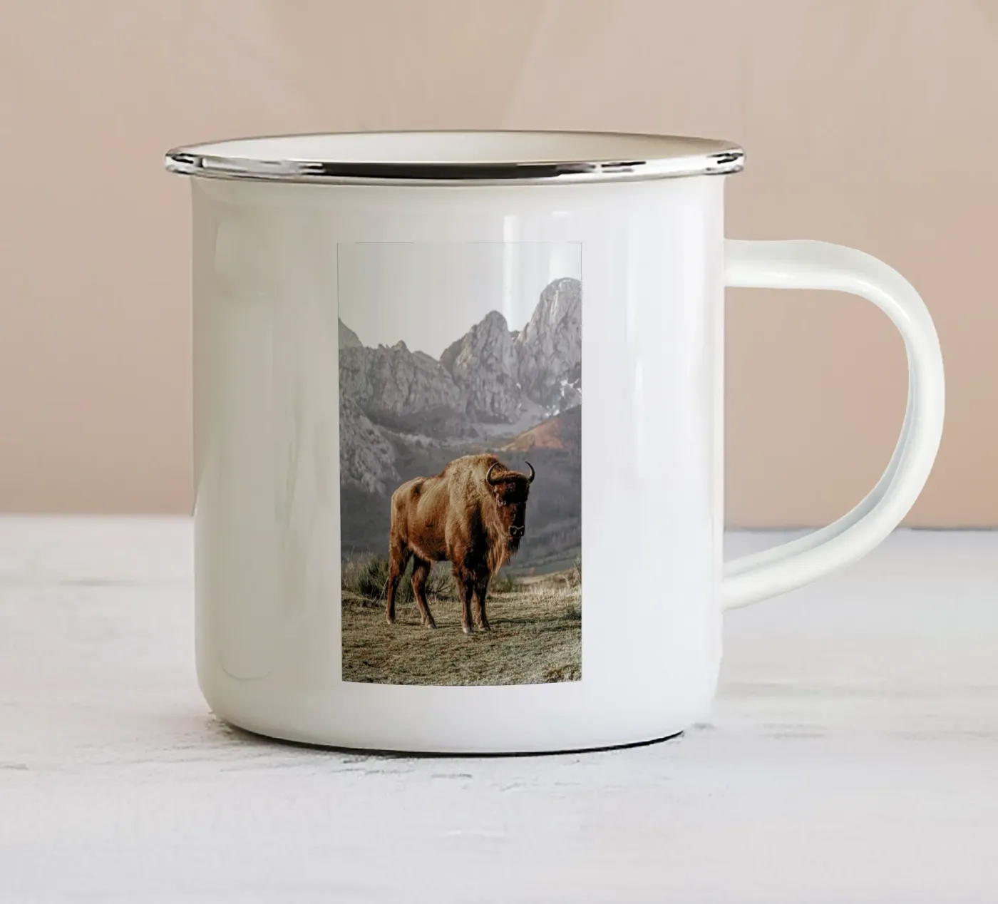 Early Riser enamel mug by Natural Kingdom