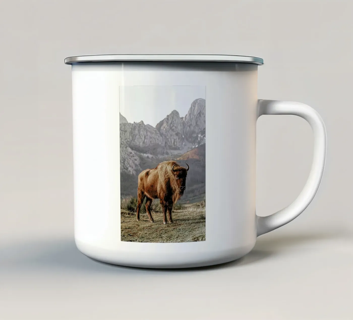 Early Riser emaille mok van Natural Kingdom