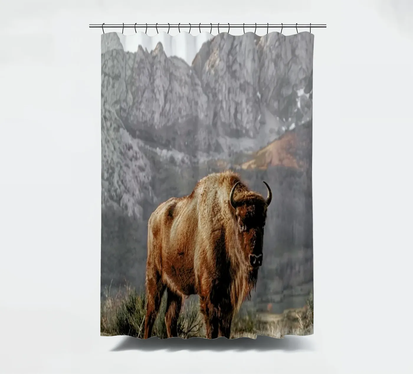 Early Riser shower curtain by Natural Kingdom