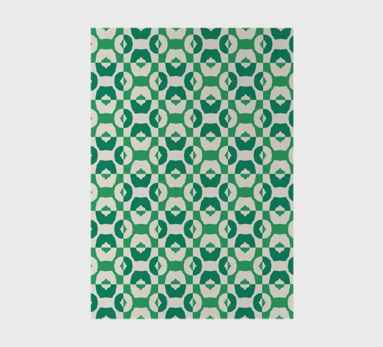 Green seamless tribal pattern notebook by Little Dean