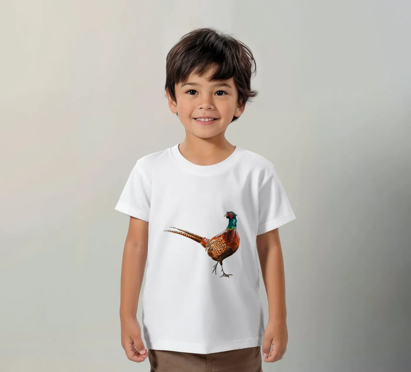 Pheasant t-shirt bambini da Femke Zwaan