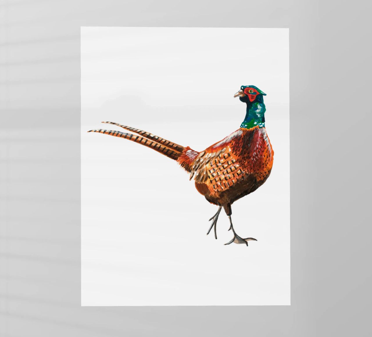 Pheasant pellicola backlit da Femke Zwaan