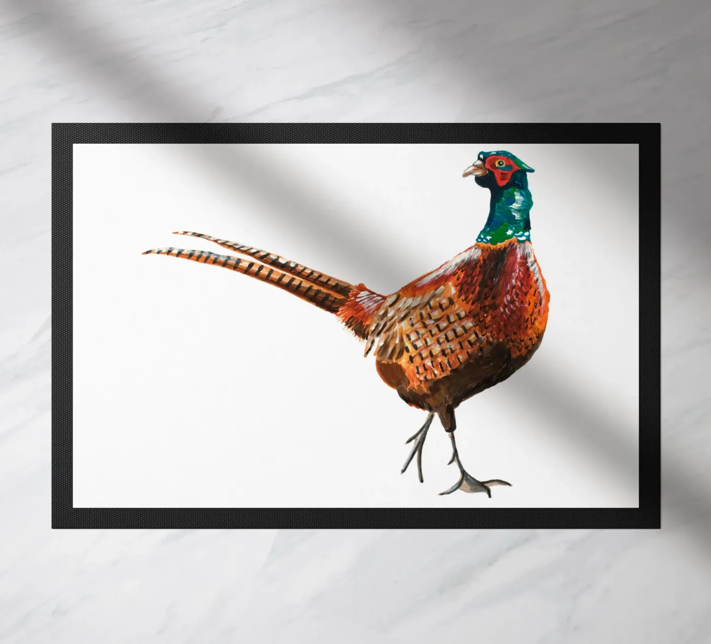 Pheasant Fußmatte von Femke Zwaan