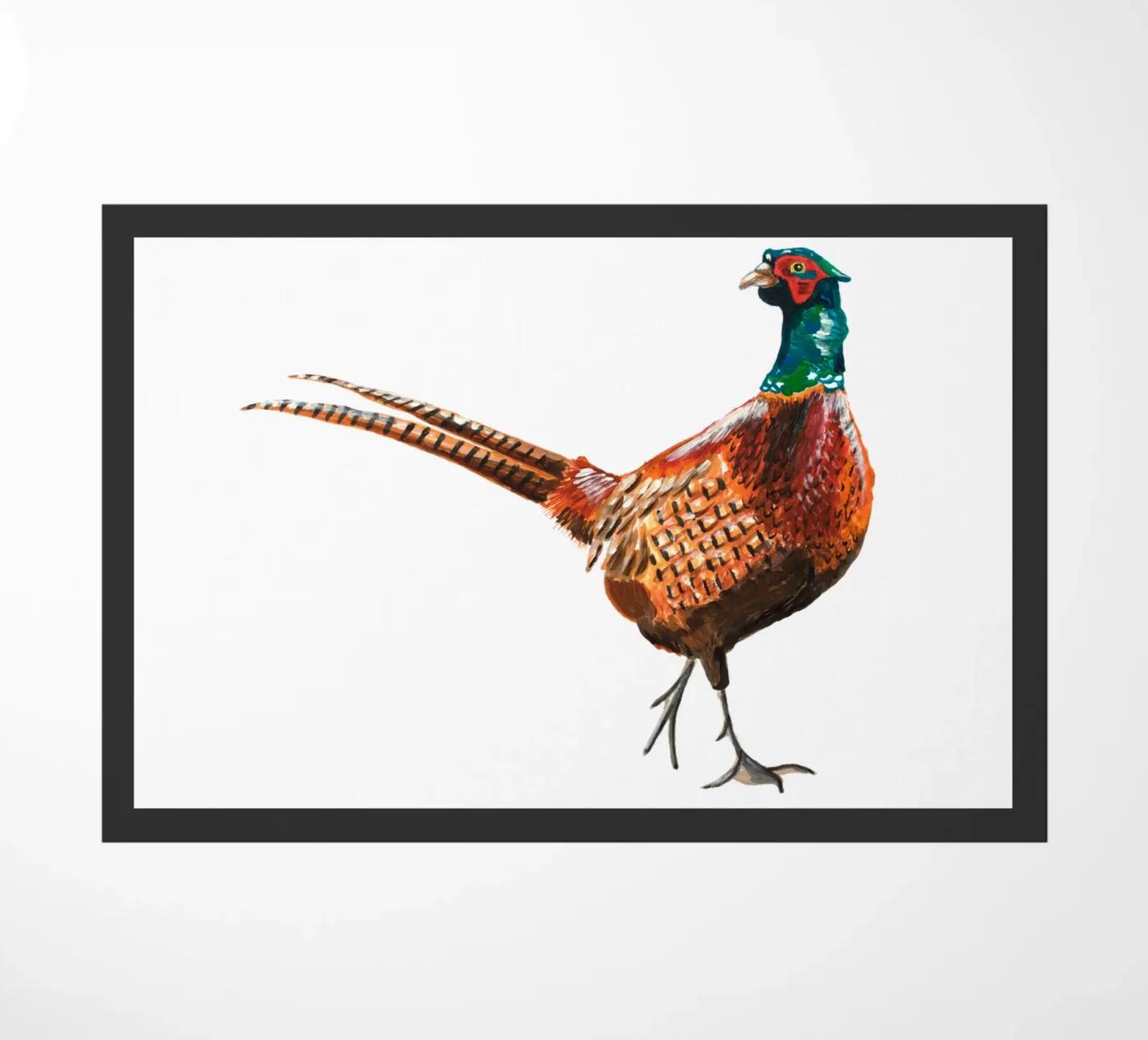 Pheasant Fußmatte von Femke Zwaan