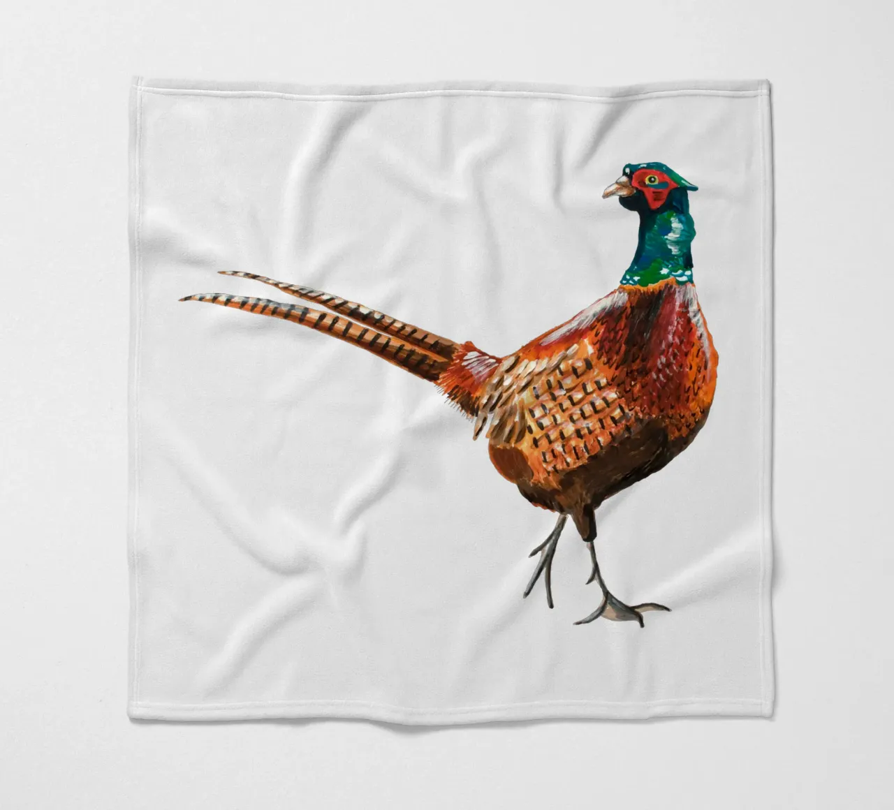 Pheasant Fleecedecke von Femke Zwaan