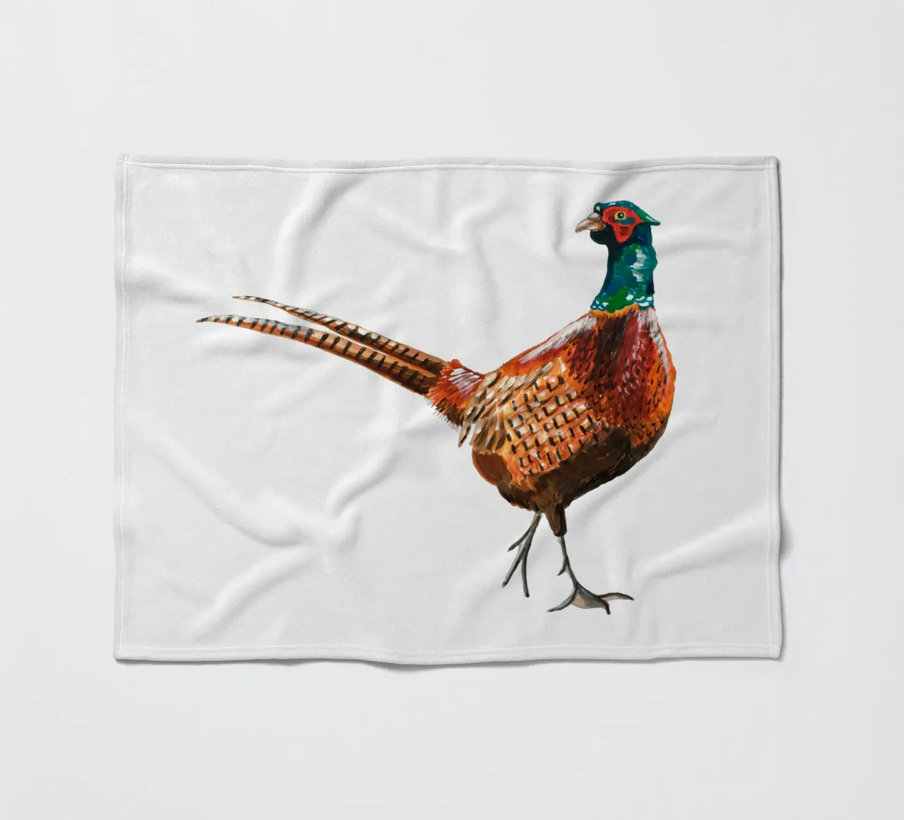 Pheasant Fleecedecke von Femke Zwaan