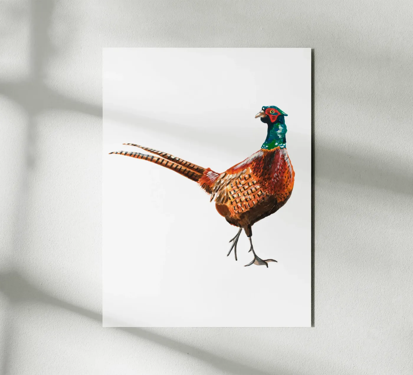 Pheasant forex plate by Femke Zwaan
