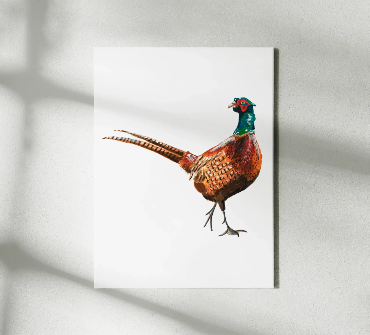 Pheasant tela con Cornice a cassetta da Femke Zwaan