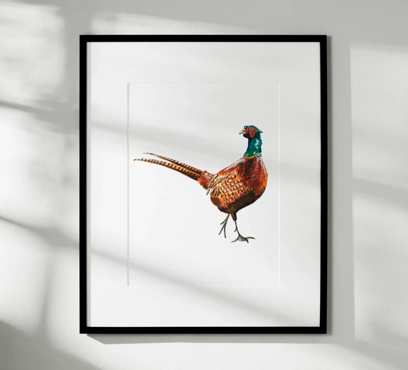Pheasant poster van Femke Zwaan