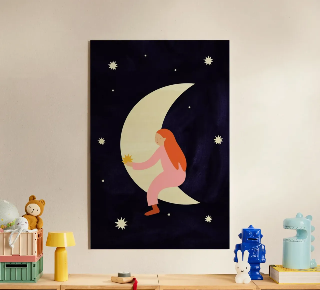 Lullaby Moon plexiglass da Little Flourishes