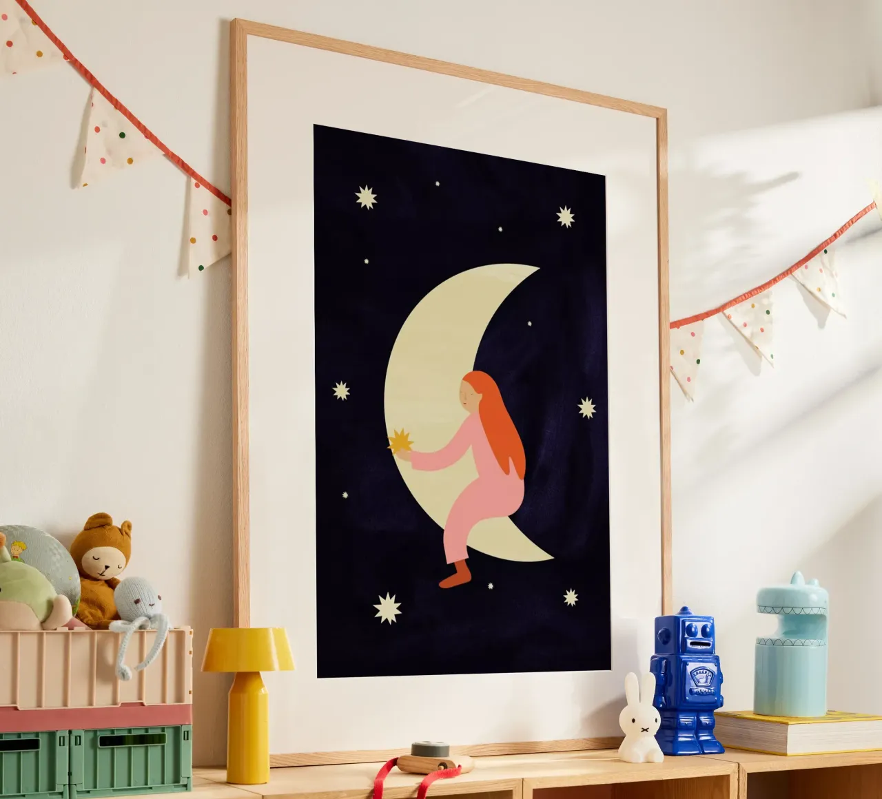 Lullaby Moon poster da Little Flourishes