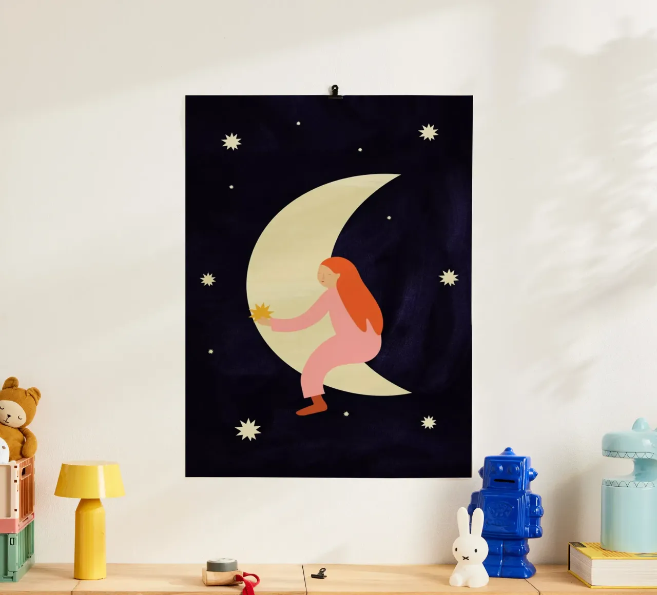 Lullaby Moon poster da Little Flourishes