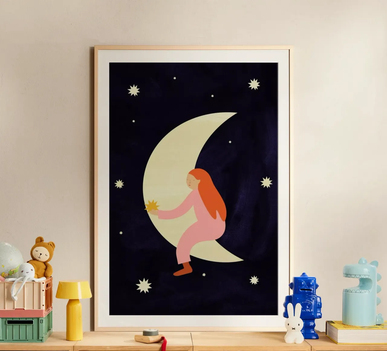 Lullaby Moon poster da Little Flourishes