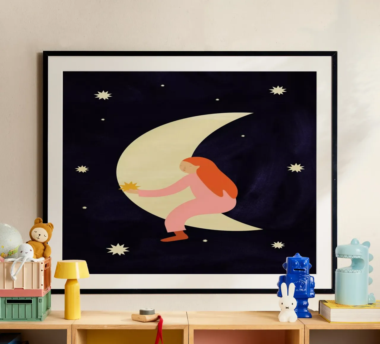 Lullaby Moon poster da Little Flourishes