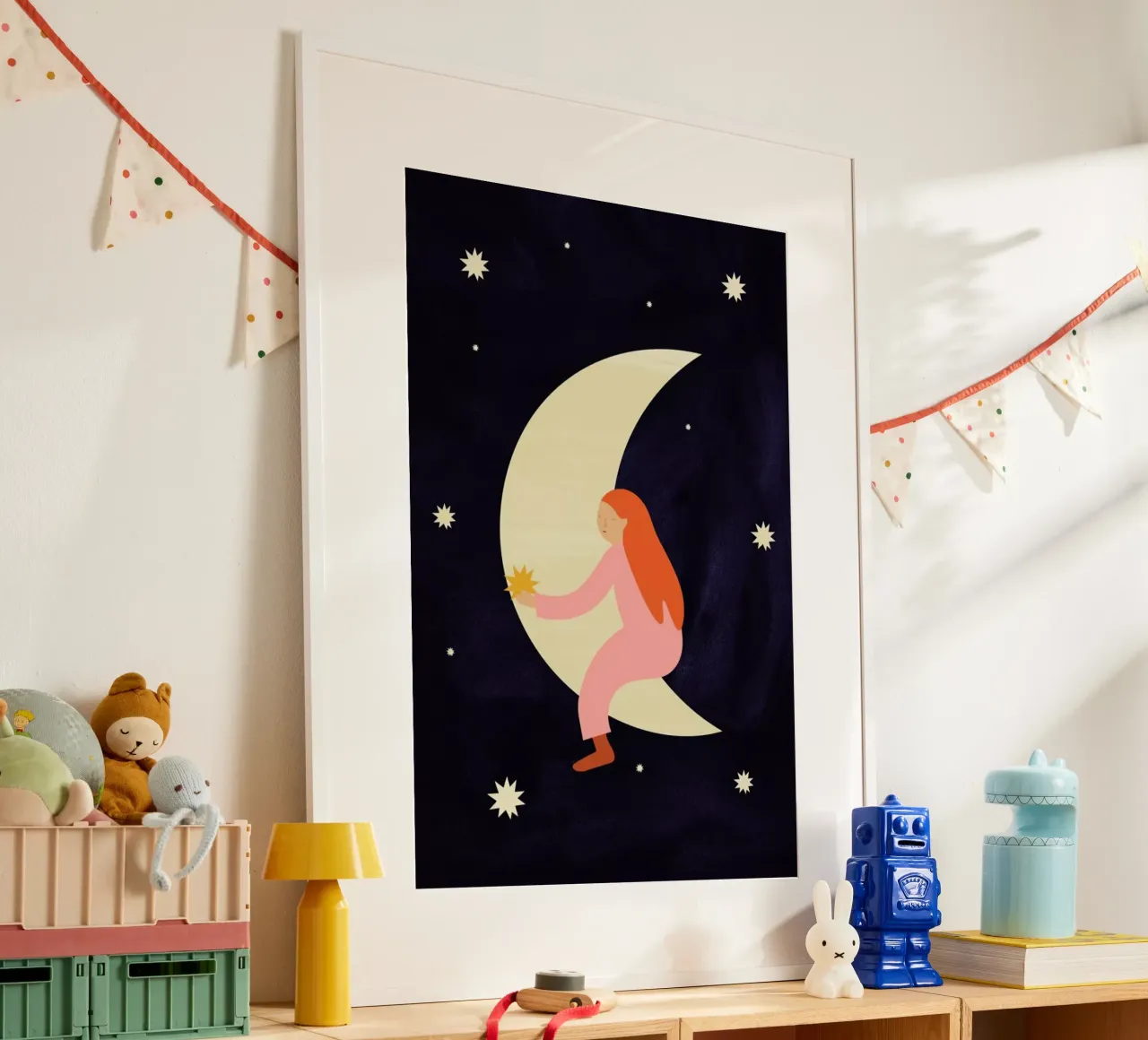 Lullaby Moon poster da Little Flourishes