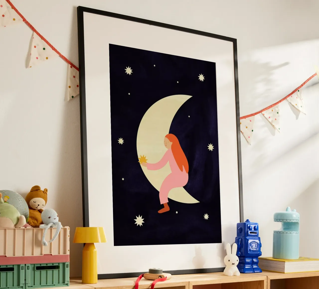 Lullaby Moon poster da Little Flourishes