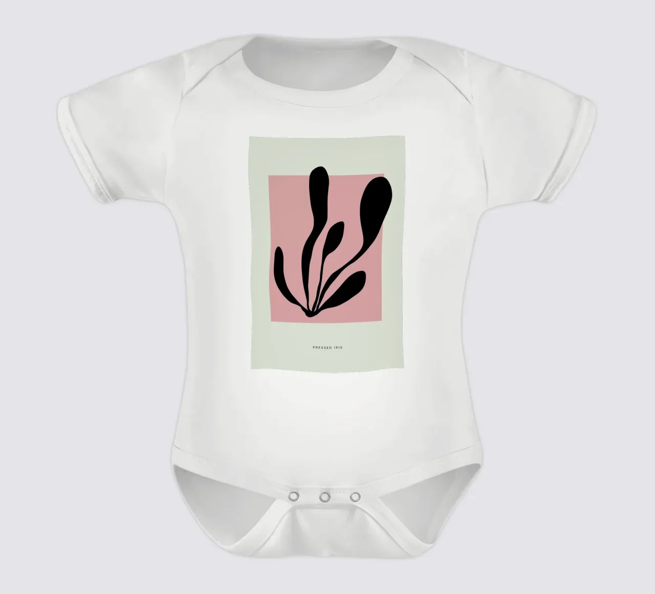 Pressed Iris short-sleeve baby romper by Studio One