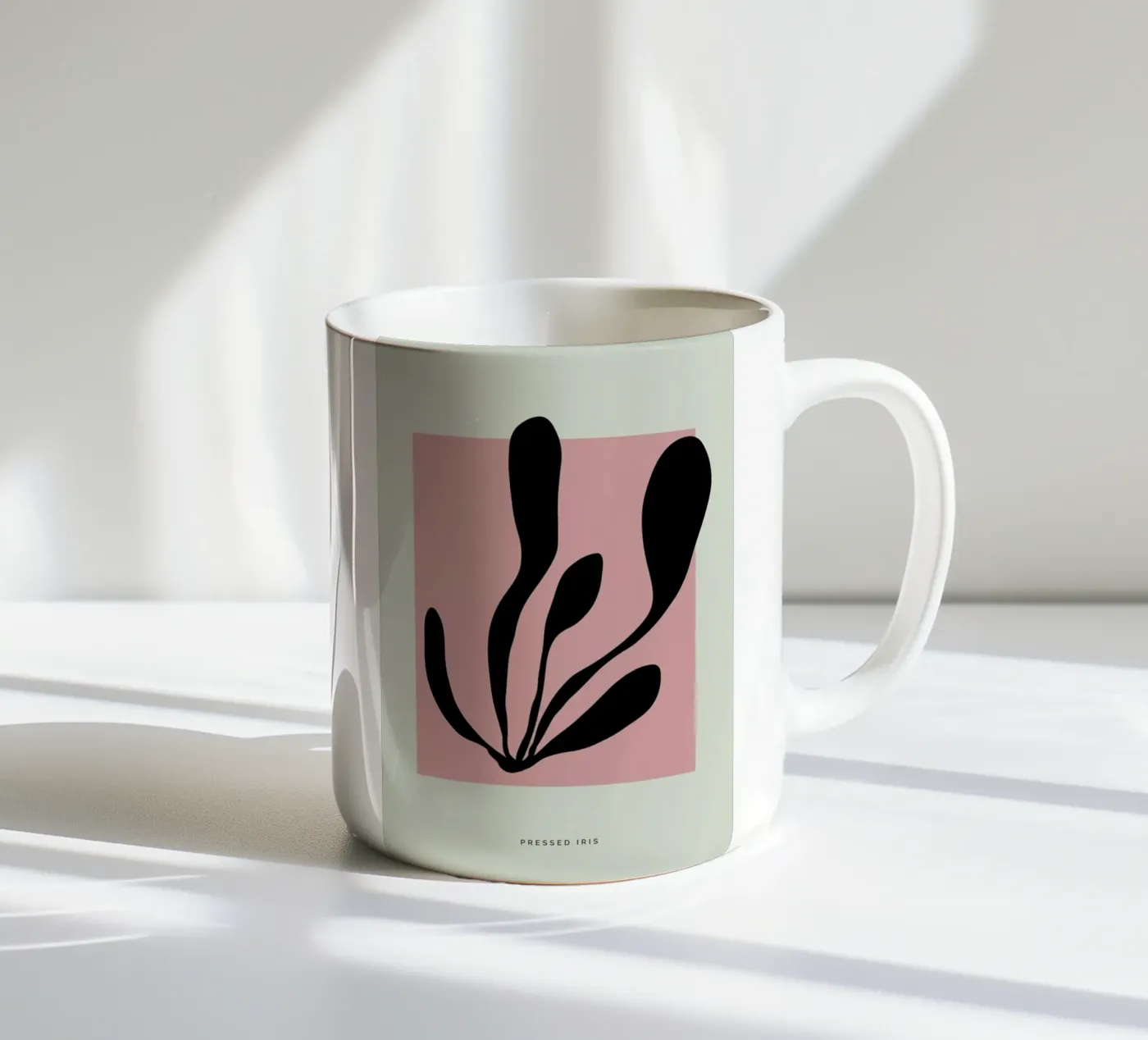 Pressed Iris ceramic mug by Studio One