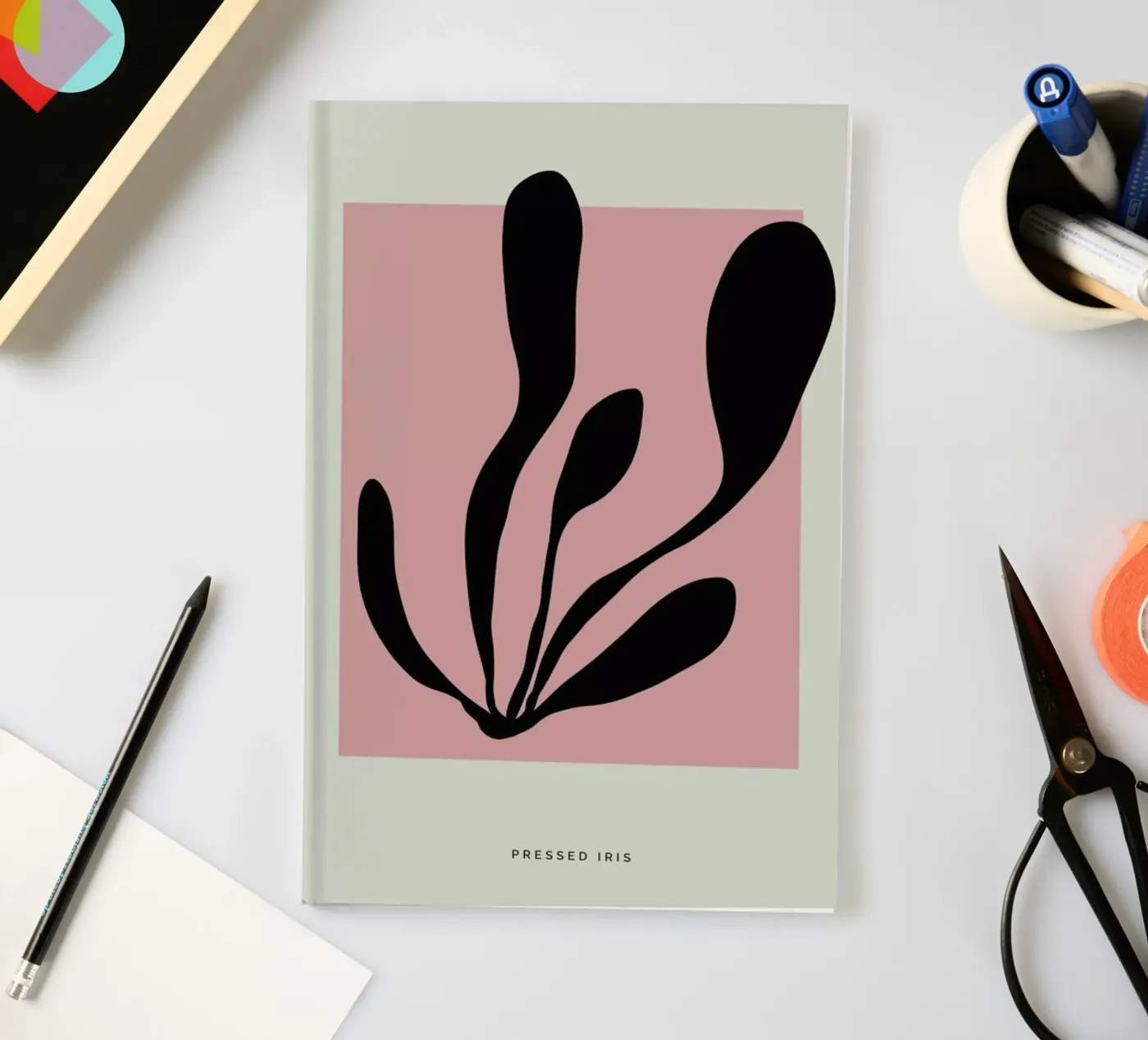 Pressed Iris notebook by Studio One