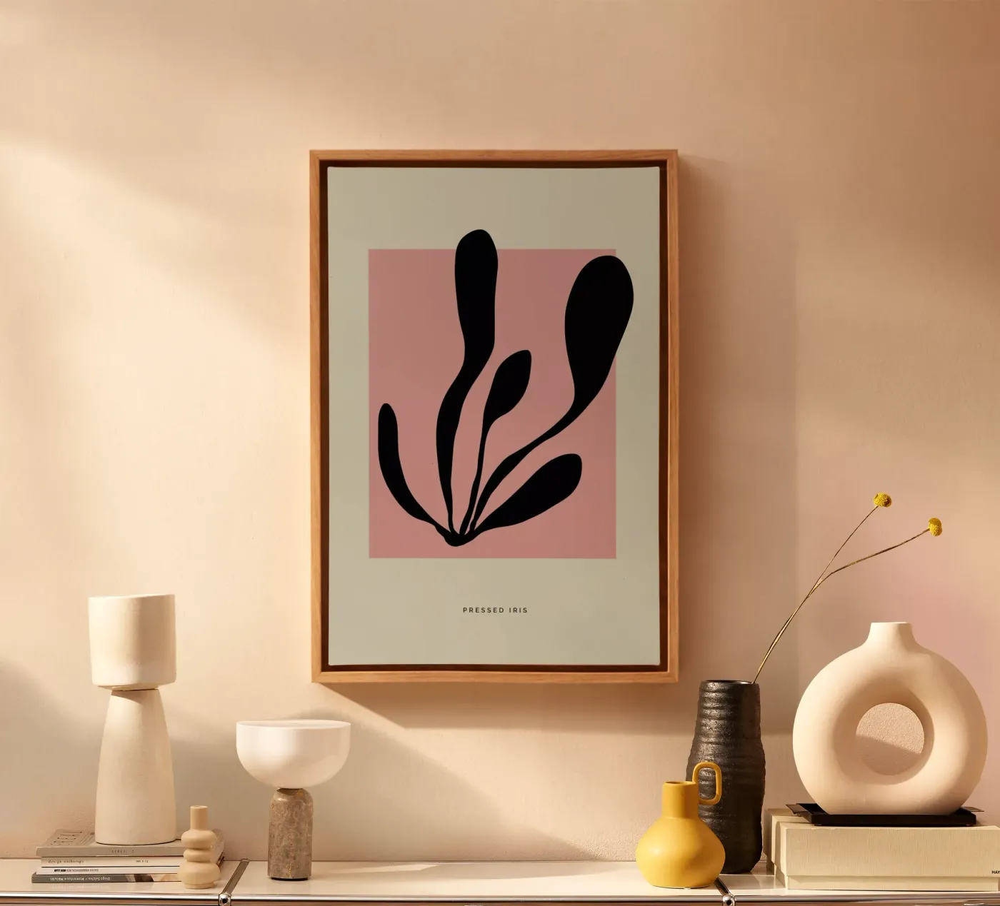 Pressed Iris canvas van Studio One