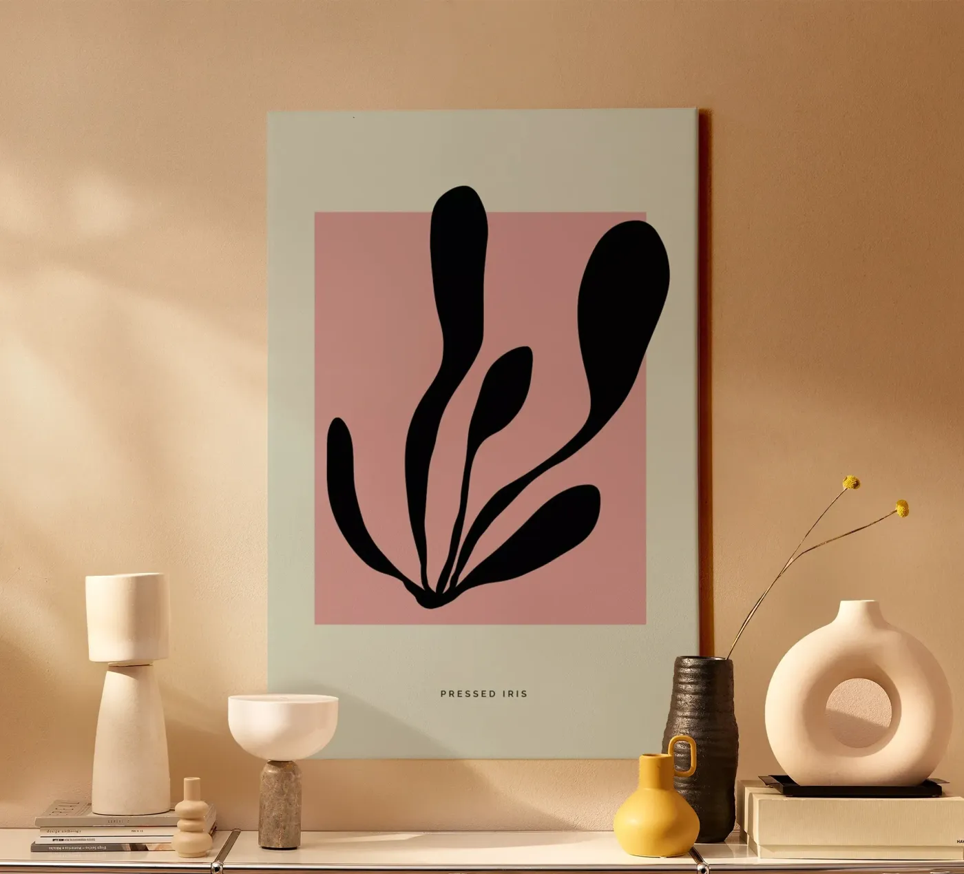 Pressed Iris canvas van Studio One