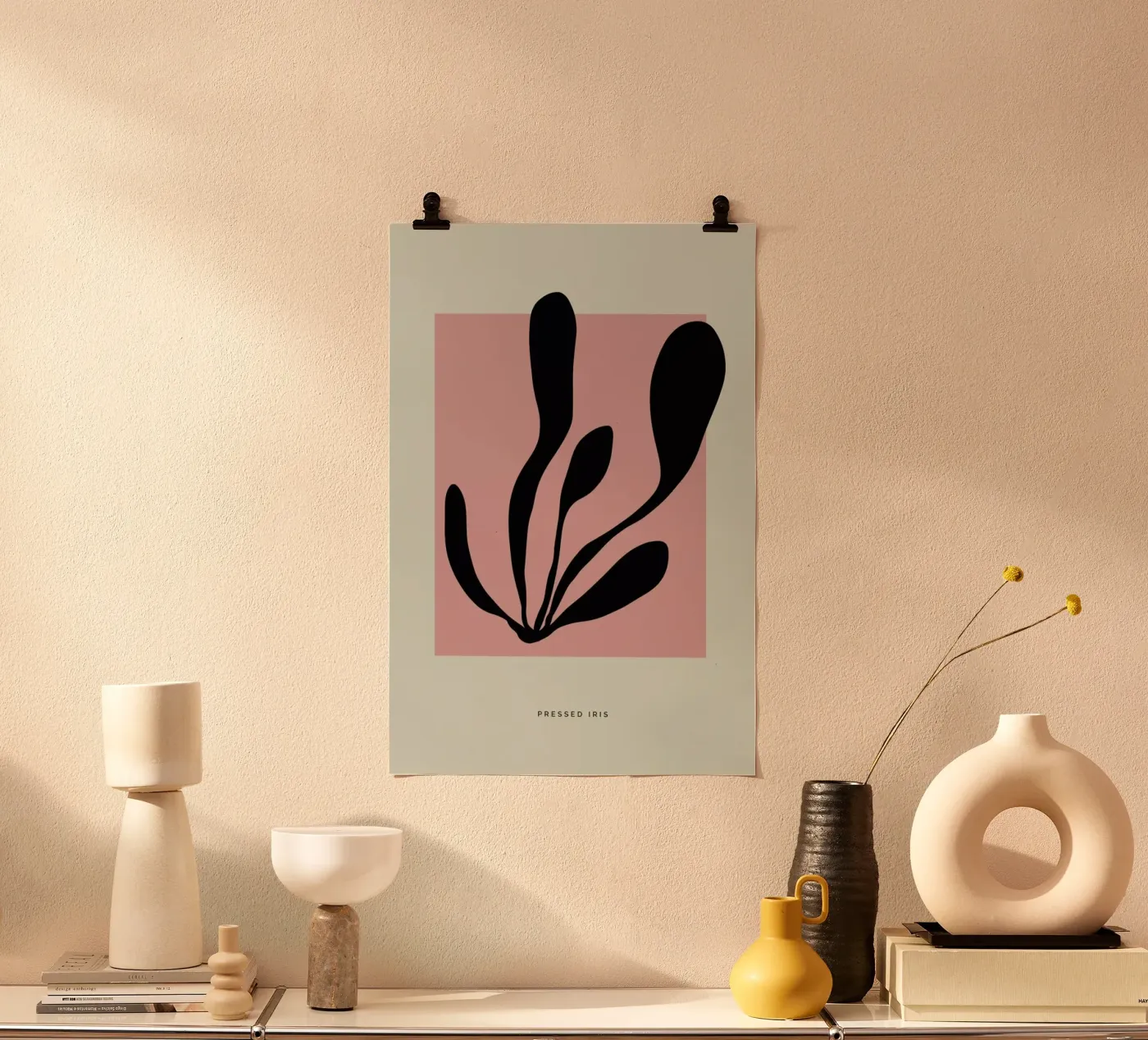 Pressed Iris Poster von Studio One