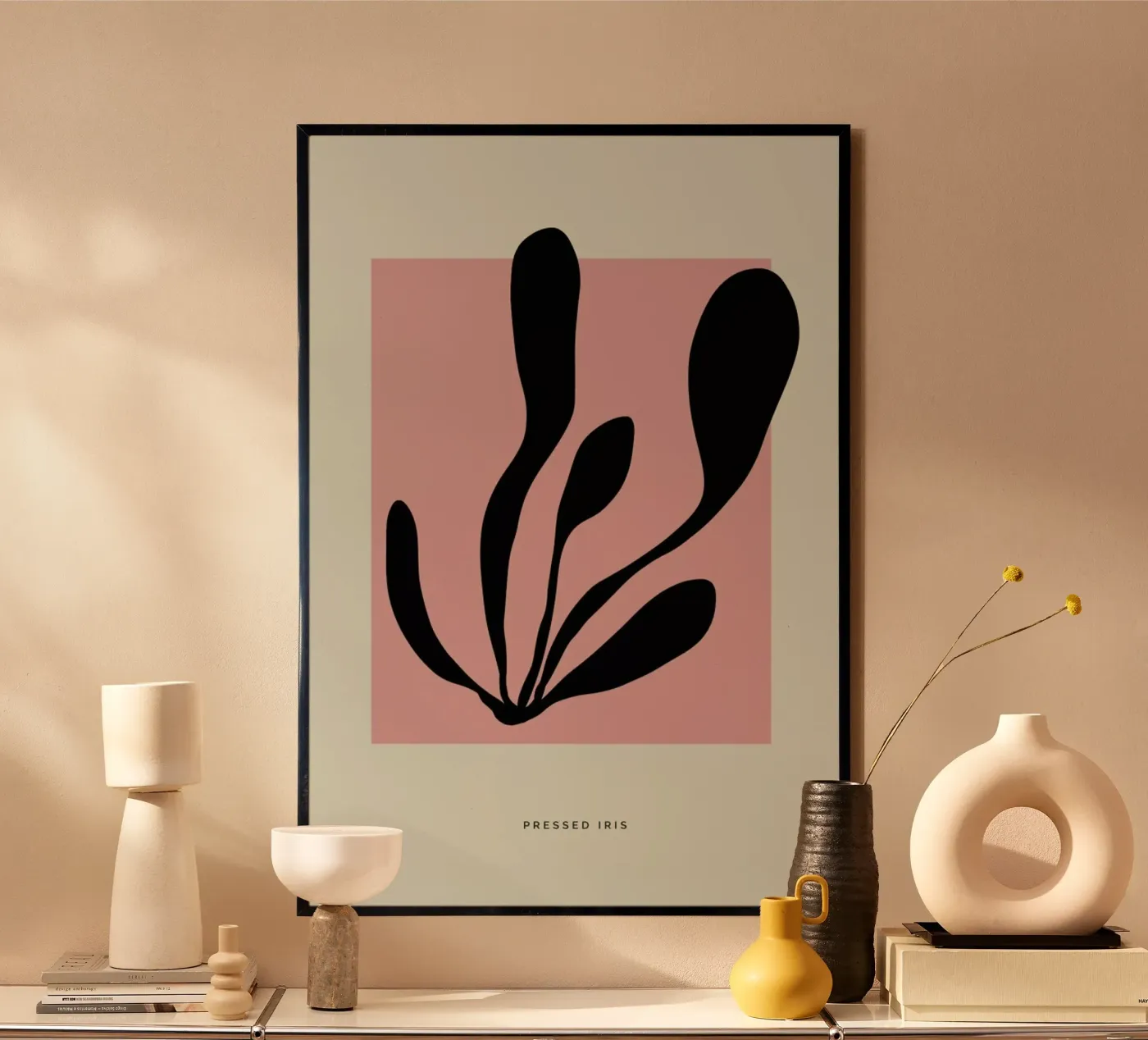 Pressed Iris Poster von Studio One
